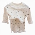 thumbnail image 1 of Leey-World 4t Boys Pajamas Toddler Boys Pajamas 2-Piece Kids Pjs Set Soft Stretchy Long Sleeve Top and Pants size 12Months-7Years(White,110), 1 of 8