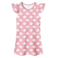 thumbnail image 1 of Kids Pajamas Girls Nightgowns Summer Soft Cute Cartoon Print Nightgown Sleepwear Comfort Fit Cotton Dress for Little Girls,A-Pink,150(8-10 Years), 1 of 2
