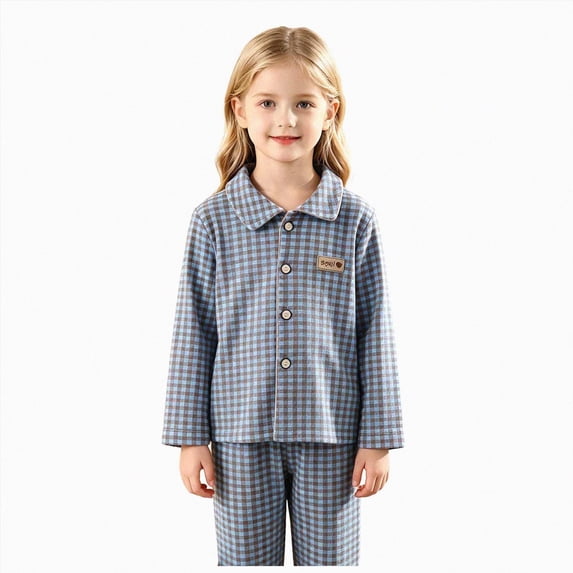 Kids Pajamas for Toddler & Little Girls Boys Long Sleeves Tops & Pants 2 Piece Set 6-12 Months 12-24 Months 2T 3T 4T 5T 6T 7T Children Grey,5-6 Years