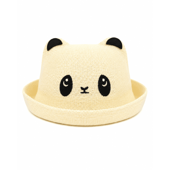 Kids Panda Bucket Hat Cute Cartoon Animal Sun Hat - Lightweight Comfortable Outdoor Design(2-5 Years Old)
