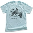 thumbnail image 1 of Kids Pandastic Shirt, Youth Kids Boy Girl T-Shirt, Panda Bear Shirt, Bear Shirt, Light Blue, Large, 1 of 4