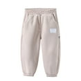 thumbnail image 1 of Kids Pants Girls Boys Soft Brushed Fleece Jogger Sweatpants Soft Fleece Lined Open Bottom Youth Athletic 2024 Fall Winter Warm, 1 of 6
