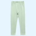 thumbnail image 1 of Kids Pants Hangers Girl Comfortable Leggings Long Pants Soft Cotton Loungewear Kid Cute Leggings Green 3Y, 1 of 5