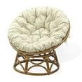 thumbnail image 1 of Kids Papasan Wicker Rattan Chair Natural Handmade with Cream Cushion, Colonial Color, 1 of 6