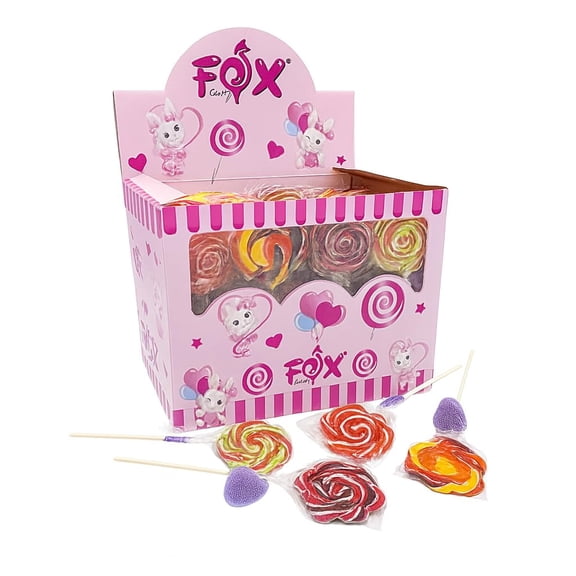 Rainbow Raspberry Acro Unicorn Lollies