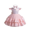 thumbnail image 1 of Kids Party Dresses Toddler Girls Sequin Tutus Dress Sleeveless Girls Party Dress Girl Pageant Princess Dress Toddler Flower Wedding Birthday Party Gown Dresses 120, 1 of 4