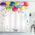 thumbnail image 1 of Ambesonne Party Shower Curtain, Entertainment Fun, 69"Wx75"L, Multicolor, 1 of 3