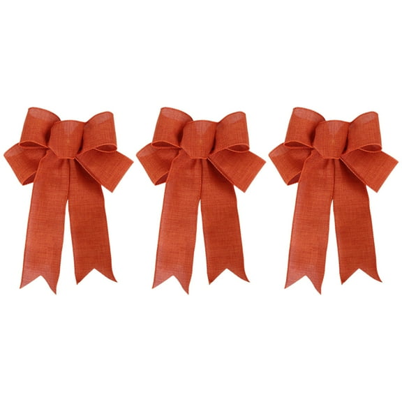 Kids Party Supplies,3 Pack Christmas Bows Outdoor Decorations 10.7"x8.5" Large Christmas Tree Bow Wreath Bow For Xmas Home Front Door Decor