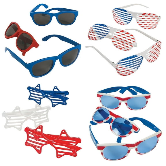 Kids Patriotic Sunglasses Assortment Bulk 96 Pc