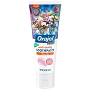 Kids Paw Patrol Anti-Cavity Fluoride Toothpaste Natural Fruity Bubble Flavor Pack of 16