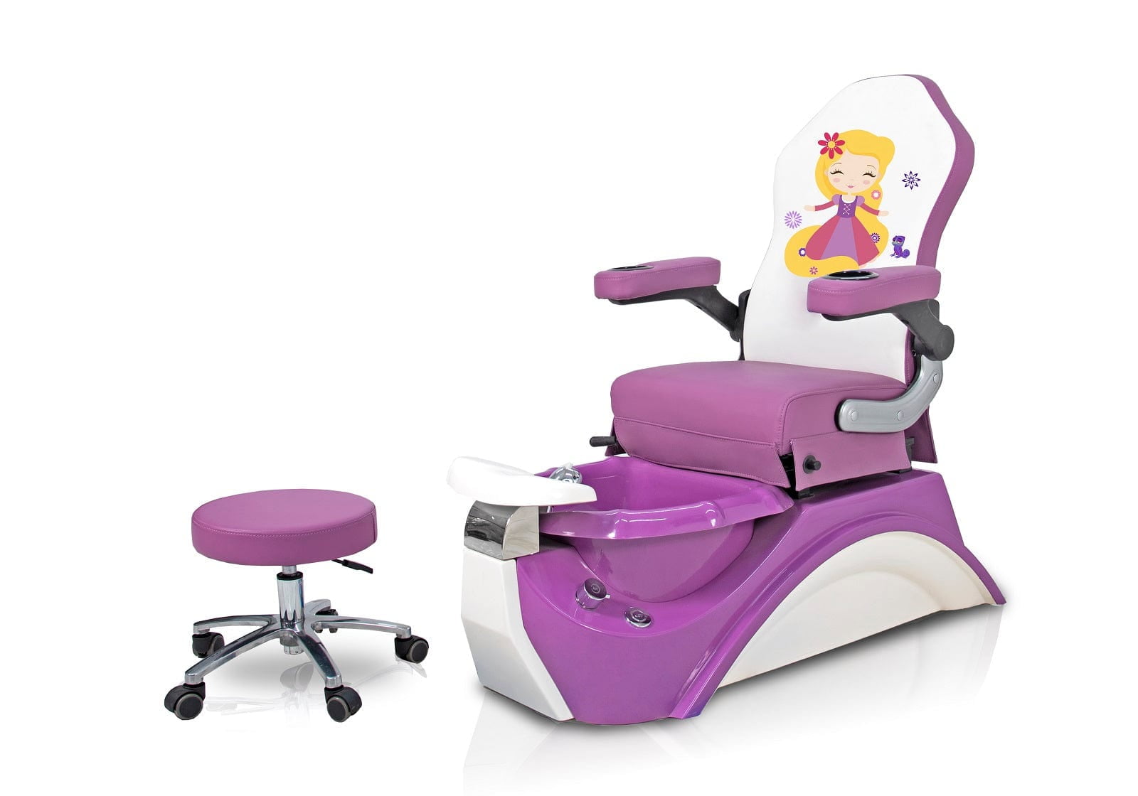 Kids Pedicure Chair PURPLE FROZEN Childs Pedicure Spa Nail Salon ...