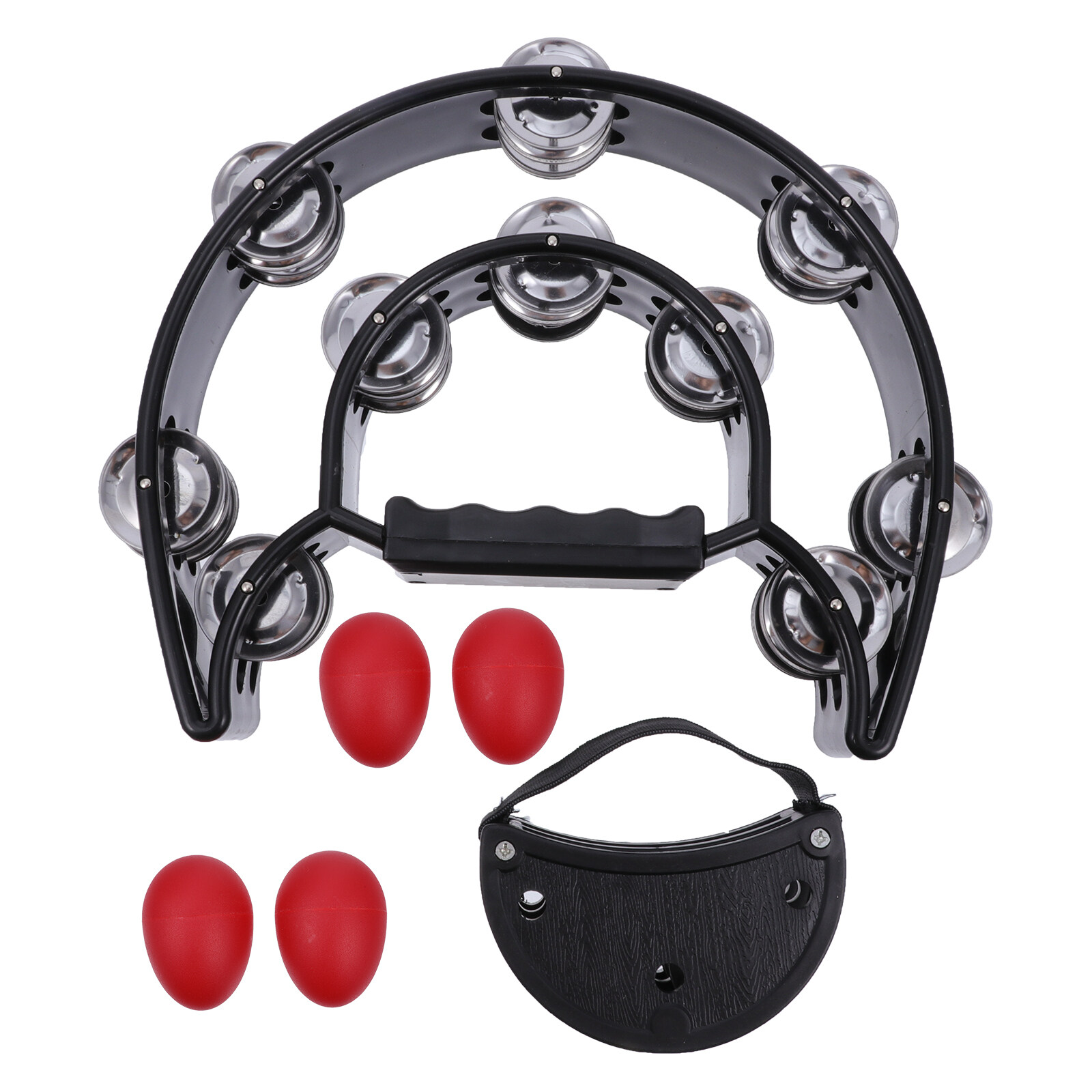 Kids Percussion Musical Instrument 6pcs Double Foot Tambourine Percussion Handbell Shakers