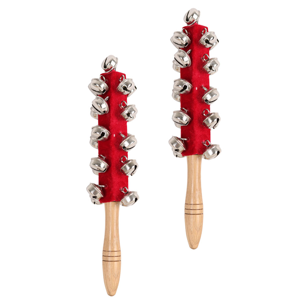 Kids Percussion Toys 2 Pcs 21 Bell Hand Rattle Puzzle Baby Handheld