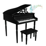 Hey Play Kids Piano - 30 Key Mini Grand Piano with Music Stand and Bench
