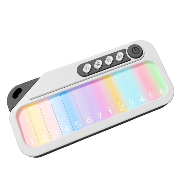 Kids Piano Keyboard Learning Toy for Toddlers Age 3-6, Rainbow Glow Touch Pocket Piano, Lightweight Portable Early Learning Musical Toy
