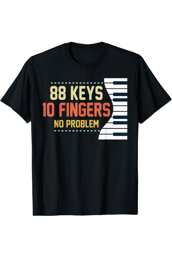 Kids Piano Keys Shirt Funny Musician Music 88 Keys Gift T-Shirt