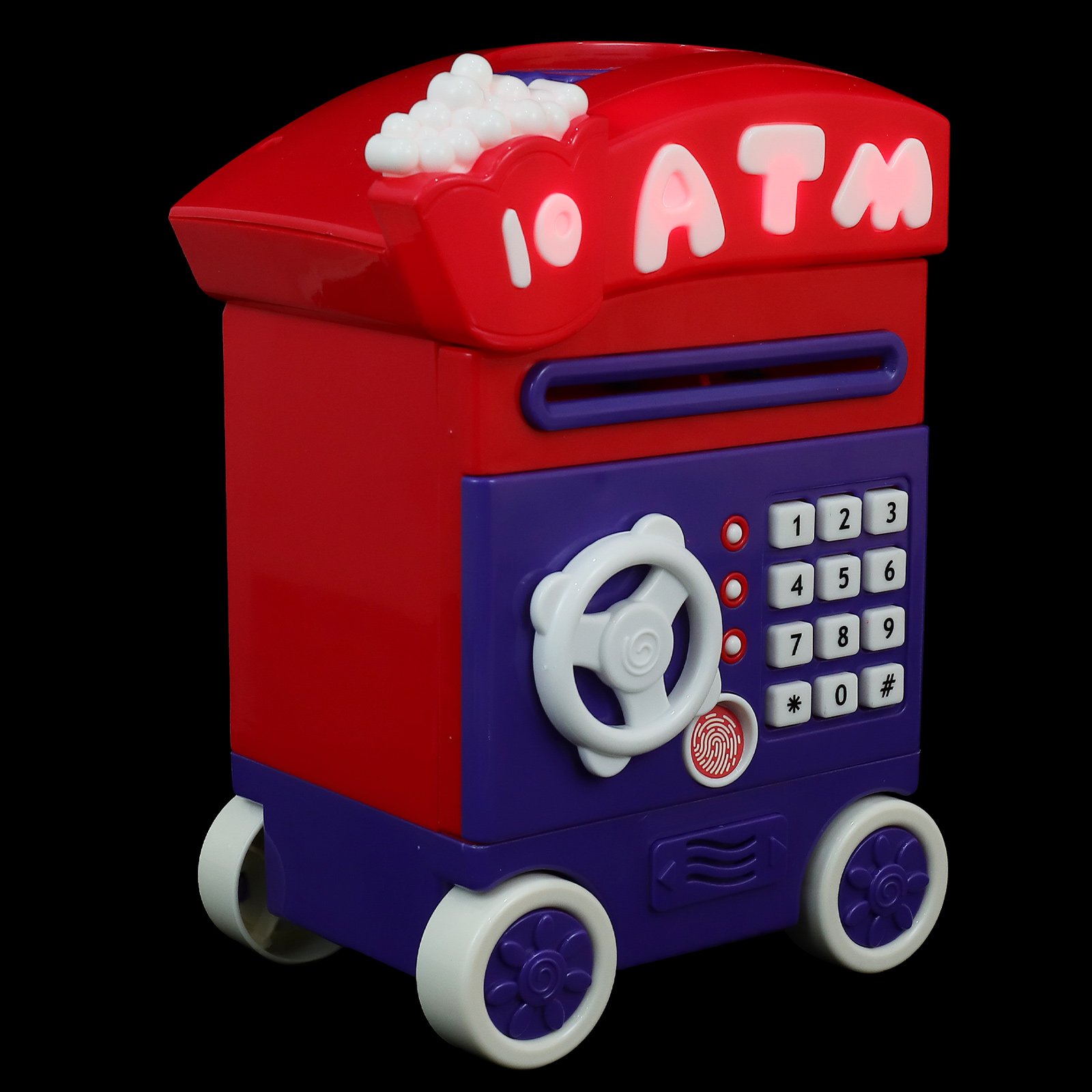 Kids Piggy Bank Electric Safe Box Plaything Small Cart Design Safe Box