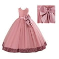 thumbnail image 1 of Kids Pink Girls Dress Ruffle Formal Dresses for Girls Long Dresses for Girls Little Girl Dresses 8-10 Years, 1 of 9