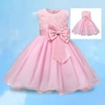 thumbnail image 1 of Kids Pink Girls Dress Ruffle Sleeveless Formal Dress for Girls Tea Party Dress Kids Dress 5-6 Years, 1 of 4