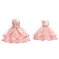 thumbnail image 1 of Kids Pink Girls Dress Ruffle Tulle Flower Girl Dress Birthday Dresses Kids Dress 5-6 Years, 1 of 5