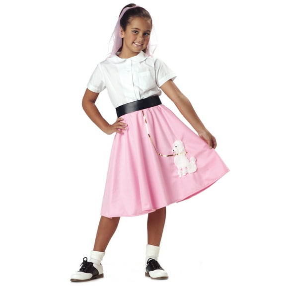 Kids Pink Poodle Skirt