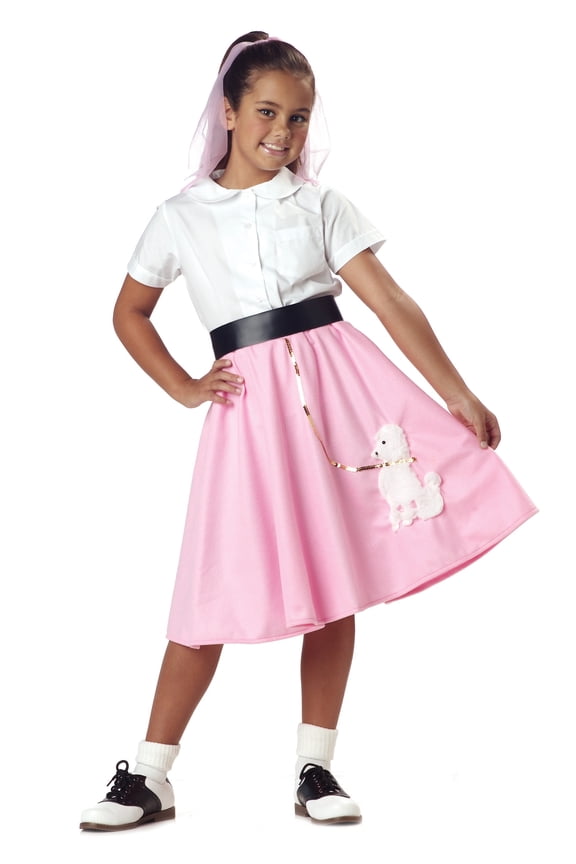 Kids Pink Poodle Skirt