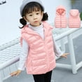 thumbnail image 1 of Kids Pink Puffer Jacket Cute Hooded Jackets with Pockets Sleeveless Quilted Vest Kids Waterproof Jacket Clothes for Girls 10-12 Years, 1 of 8