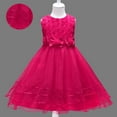 thumbnail image 1 of Kids PinkDresses for Girls Ruffle Sleeveless Toddler Tulle Dress Fancy Dress for Girls Princess Dress Up for Girls 7-8 Years, 1 of 9