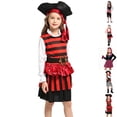 thumbnail image 1 of Kids Pirate Pirate Dress Set Halloween Party Clothes Girls' Size 5-10 Years, 1 of 2