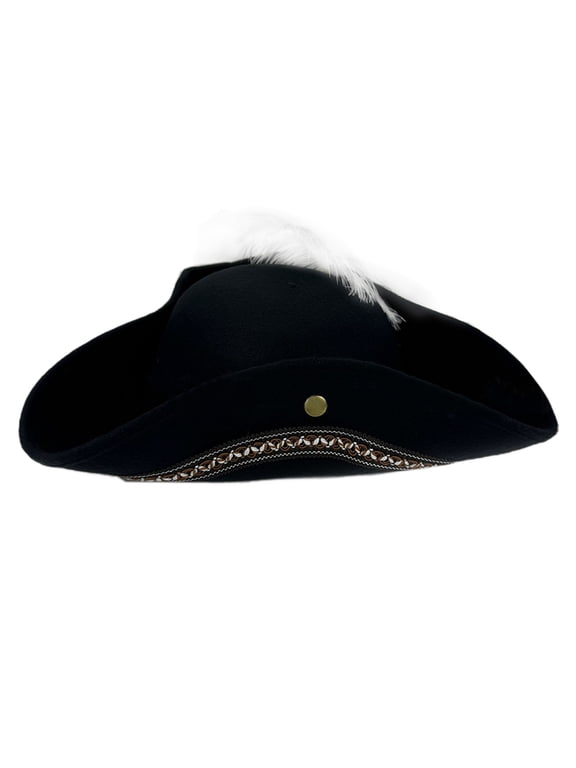 Kids' Pirate Themed Caps Little Explorers' Pirate Cosplay Parties And Outdoor Activities Caps with Feathered