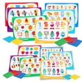 Kids Placemats for Dining Table Kit, Include 6 Educational Table Mats