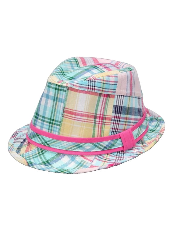 Kids Plaid Fadora ages 2-4 years