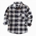thumbnail image 1 of Kids' Plaid Shirt – Unisex Checkered Long Sleeve Shirt & Jacket For Boys And Girls,Plaid Shirt Kids 6-7 Years, 1 of 4