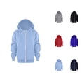 thumbnail image 1 of Kids Plain Basic Zip Up Hoodie Fall Winter Long Sleeve Hooded Sweatshirt with Pockets for Boys Girls Jacket Coat, 1 of 1