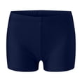 thumbnail image 1 of Kids Plain Separate Swim Shorts, Solid Color High Waist Boy Short Swim Bottoms, Minimalist Beach Vacation Swim Trunks for Young Girls, 1 of 3