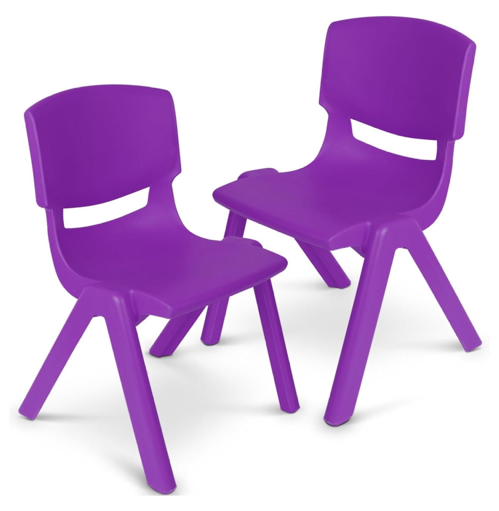 Kids Plastic Chair Set of 2 Preschool Chairs for Toddlers Kids 20.5" H