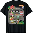 thumbnail image 1 of Kids Play Cars on Dad's Back Funny Father's Day Race Track T-Shirt, 1 of 5