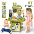 Free Shipping! KidKraft Pink Vintage Wooden Play Kitchen With Pretend Ice Maker And Play Phone