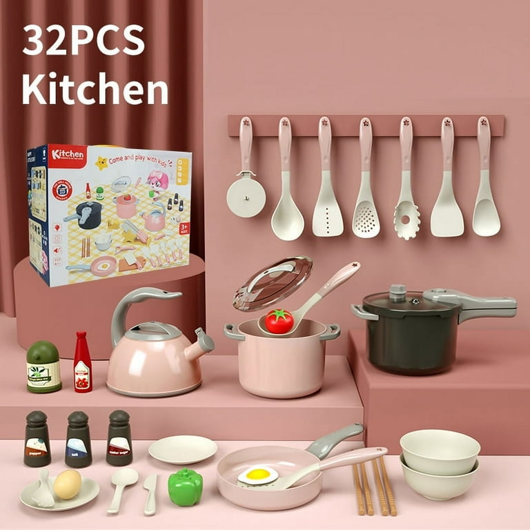Kids Kitchen Cooking Toy Set Pretend Play Cookware Playset Kids Kitchen Cooking Toy Set Pretend Play Cookware Playset
