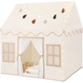 thumbnail image 1 of Kids Play Tent Indoor: with Mat, Tassel Garland, Star Lights - Toddler Girl Tent Indoor Playhouse for Toddlers Kids Toys for Boy Girl Birthday Gift for Kids, 1 of 14