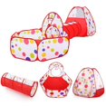 Kids Play Tent with Tunnel and Ball Pit, Glonova 3 in 1 Child Baby