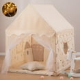 thumbnail image 1 of Kids' Play Tents Children's Play Tent Neutral Color Boys Girls Playhouse Toddler Indoor Secret Base Outdoor Camping Toy House Children's Birthday, 1 of 10