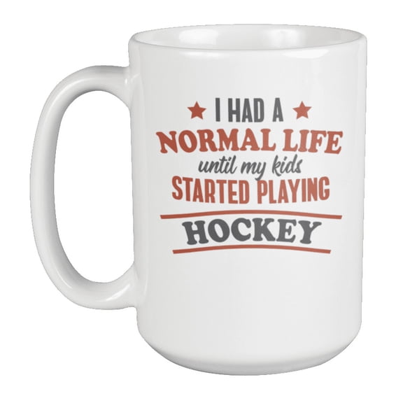 Kids Playing Coffee & Tea Mug Cup for Field or Ice Hockey Mom & Dad (15oz)