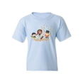 thumbnail image 1 of Kids Playing With Leaves T-Shirt Juniors -Image by Shutterstock,  Small, 1 of 4