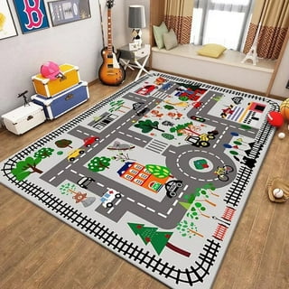 Play mats for cars and top trains