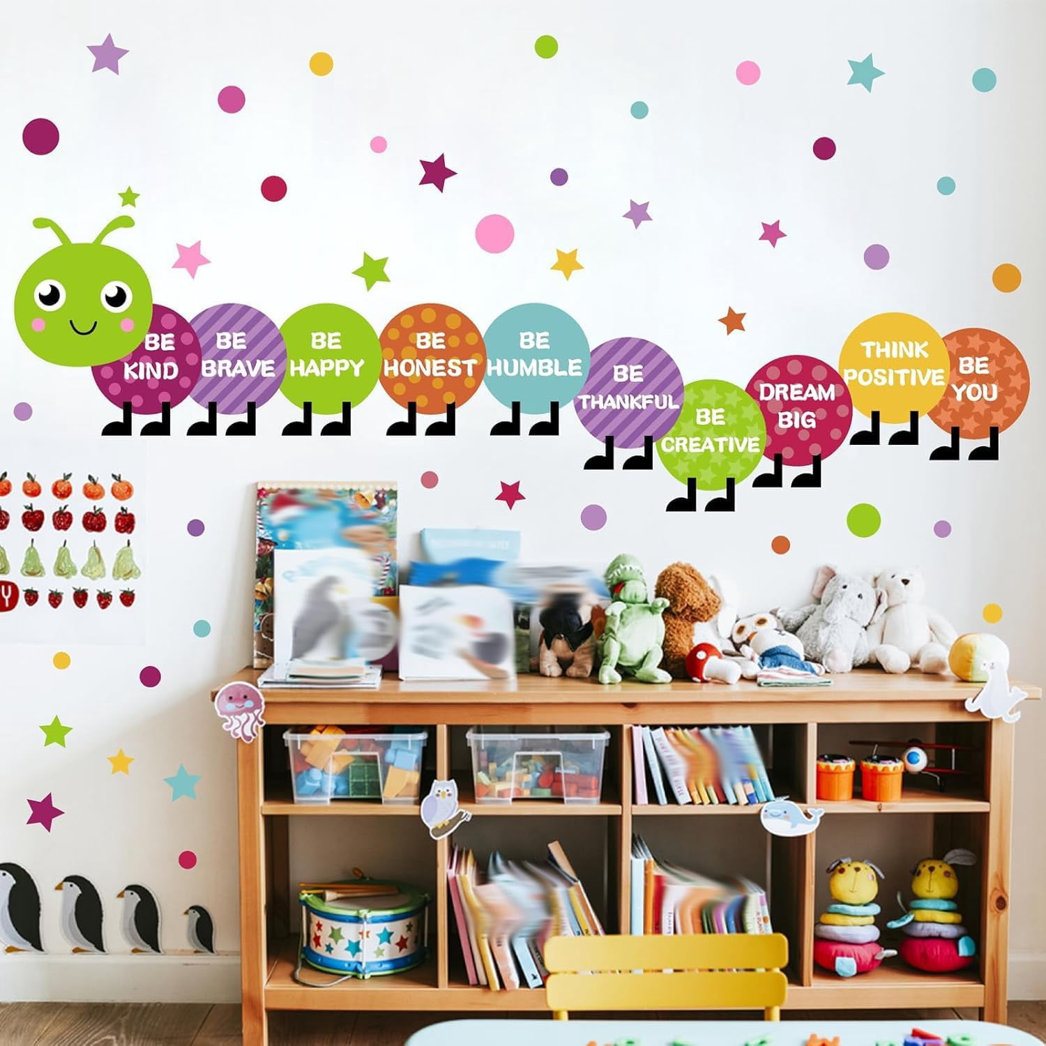 Kids Playroom Wall Decals Inspirational Wall Stickers Colorful Nursery ...