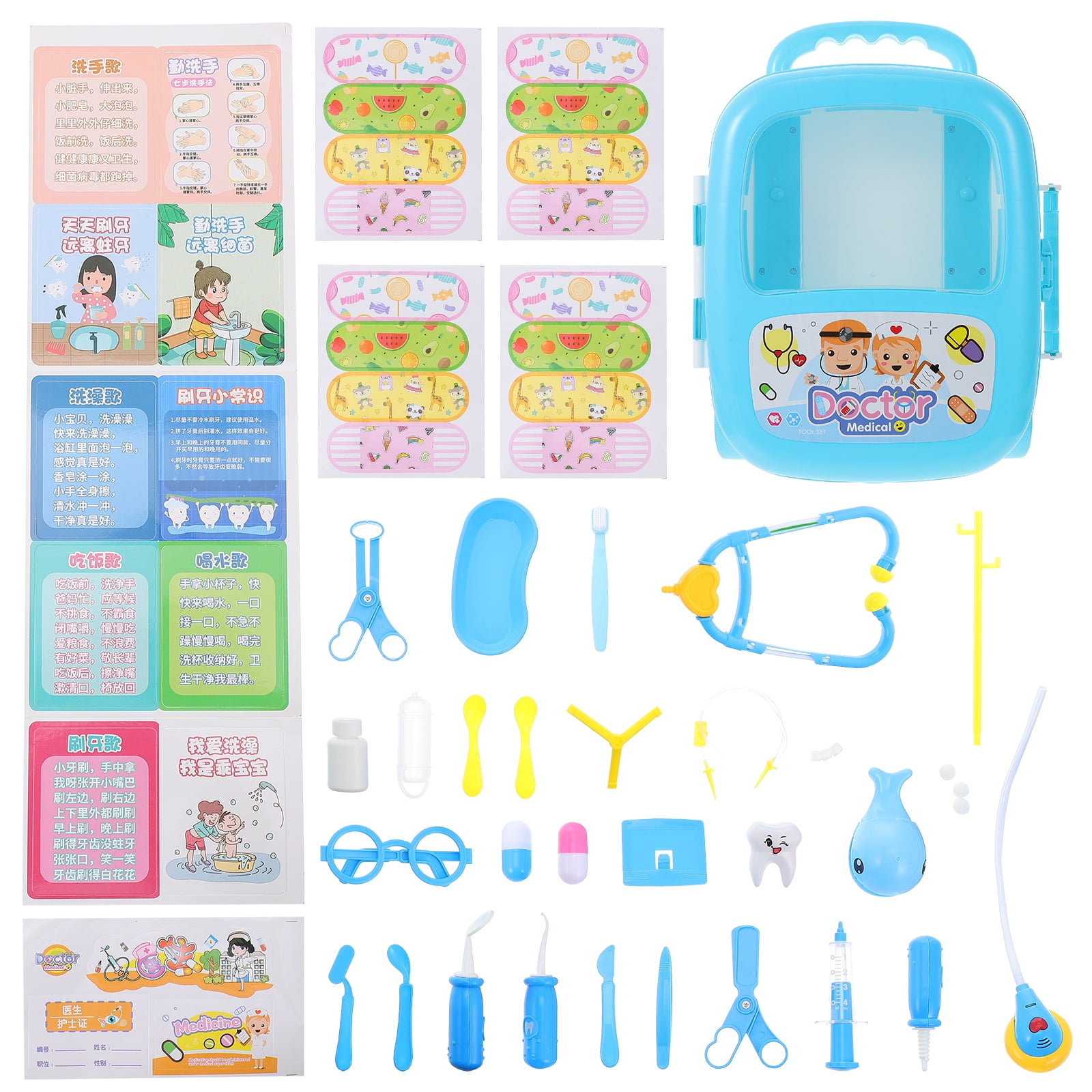 Kids Playset Tools for Toy Toys Nurse Stethoscope Stethoscopes Nurses