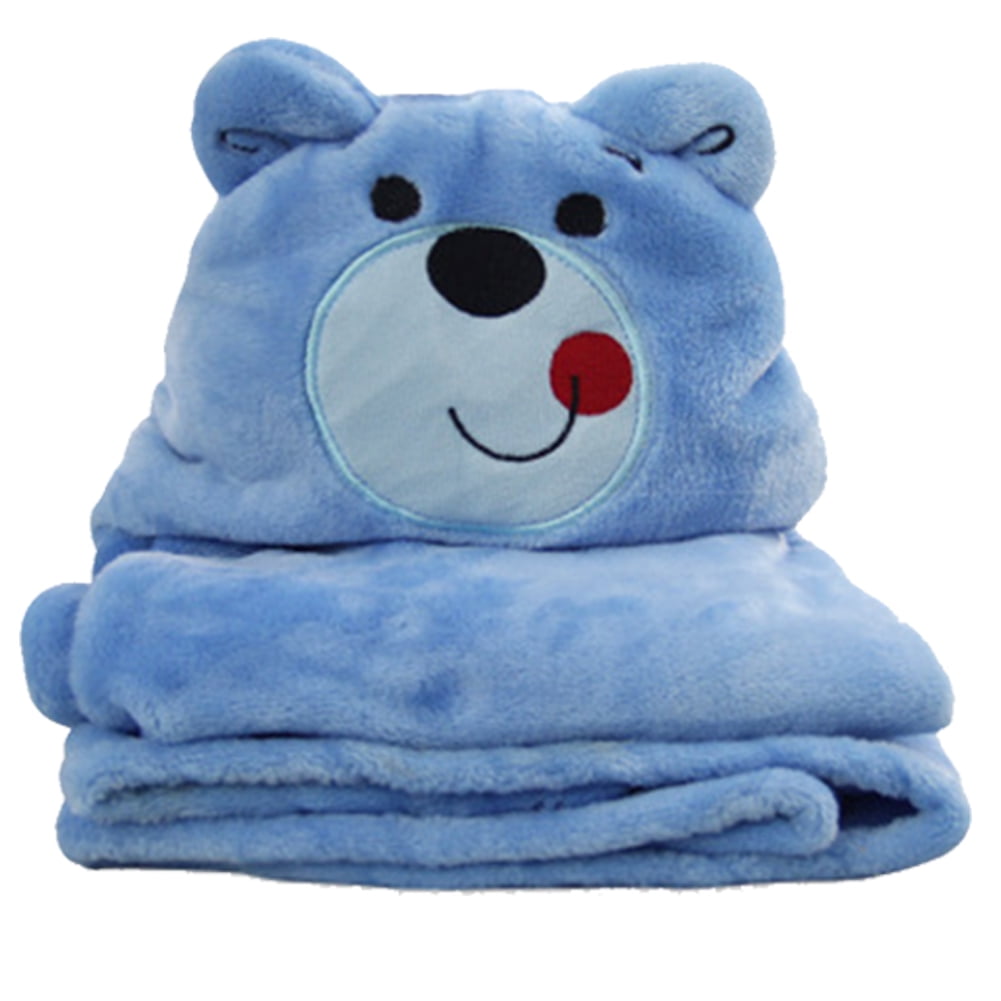 Kids Plush Animal Blanket Children Hooded Huggable Critter Blankets Perfect for Boys or Girls