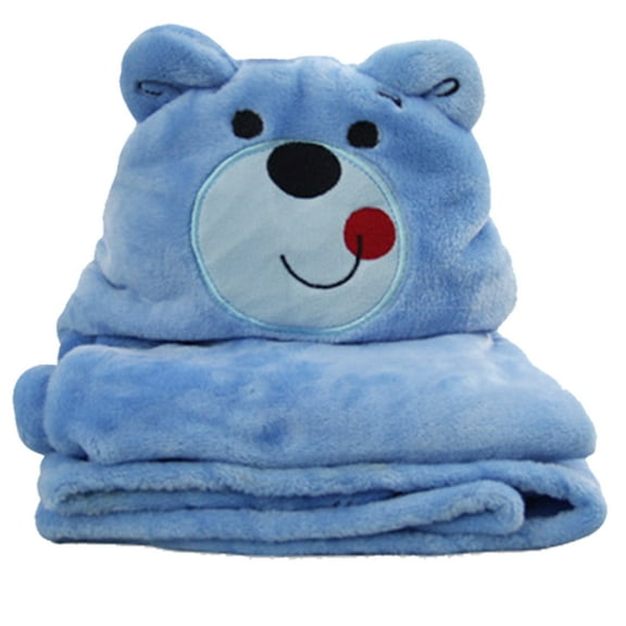 Kids Plush Animal Blanket Children Hooded Huggable Critter Blankets Perfect for Boys or Girls