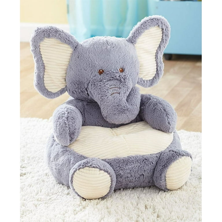 Kids Plush Chair Animal Shaped Ultra Soft Cuddly Furniture Gift Cozy Toddler New Elephant